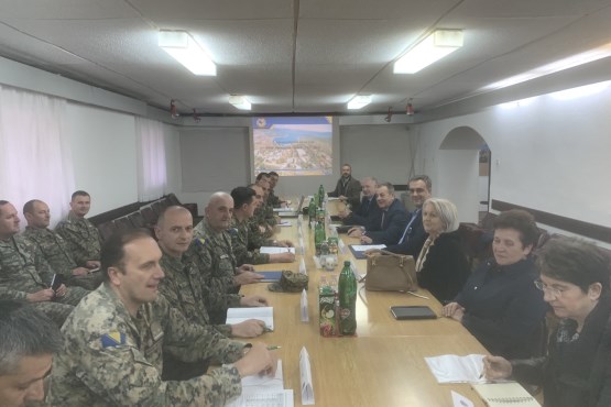 Članovi Zajedničkog povjerenstva za obranu i sigurnost BiH posjetili u Bileći 2. pješadijsku bojnu iz sastava 4. pješadijske brigade OSBiH